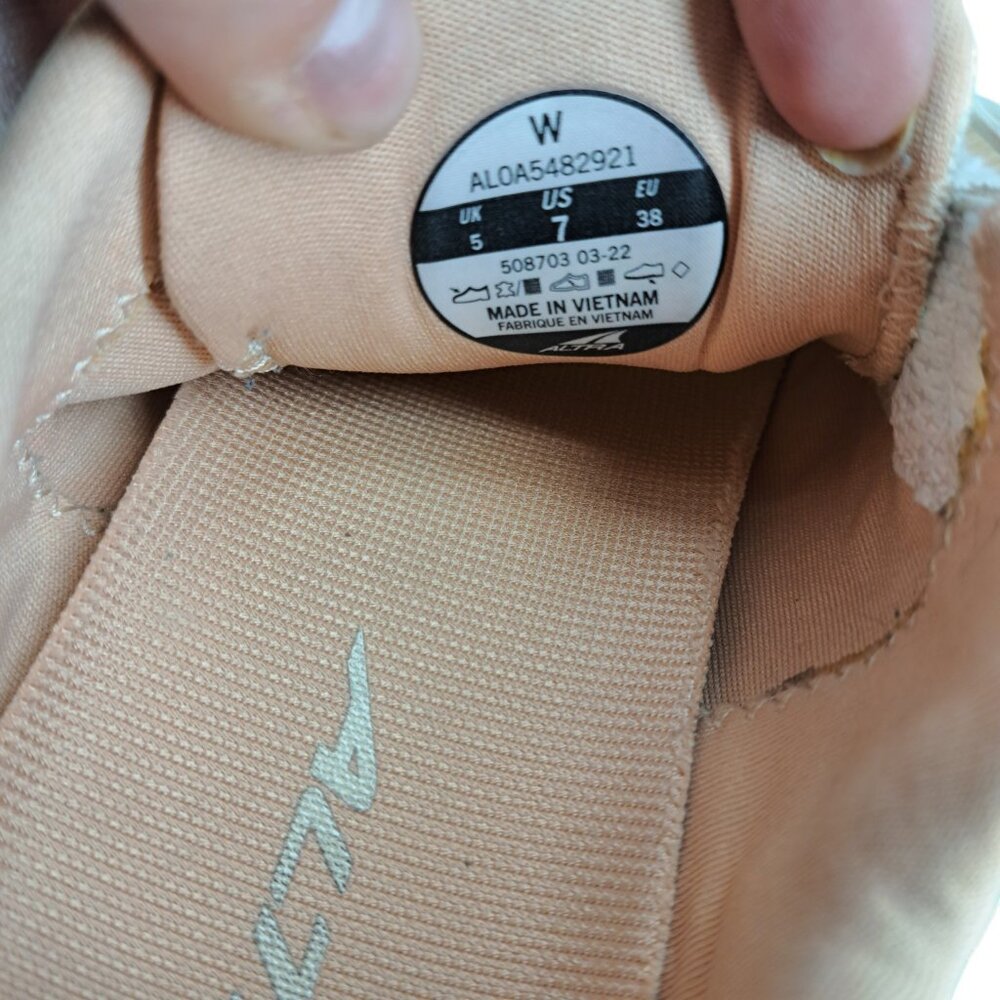 Altra Lone Peak Alpine Trail Running Sneakers Size 7 Hiking Suede Beige Outdoor - Picture 10 of 15